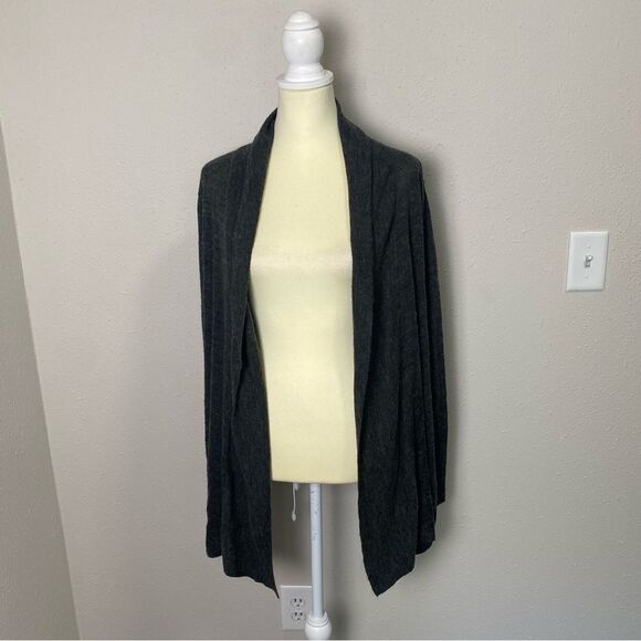 Eddie Bauer Wool Blend Lightweight Open Front Draped Cardigan Women's Size XL - Picture 6 of 12